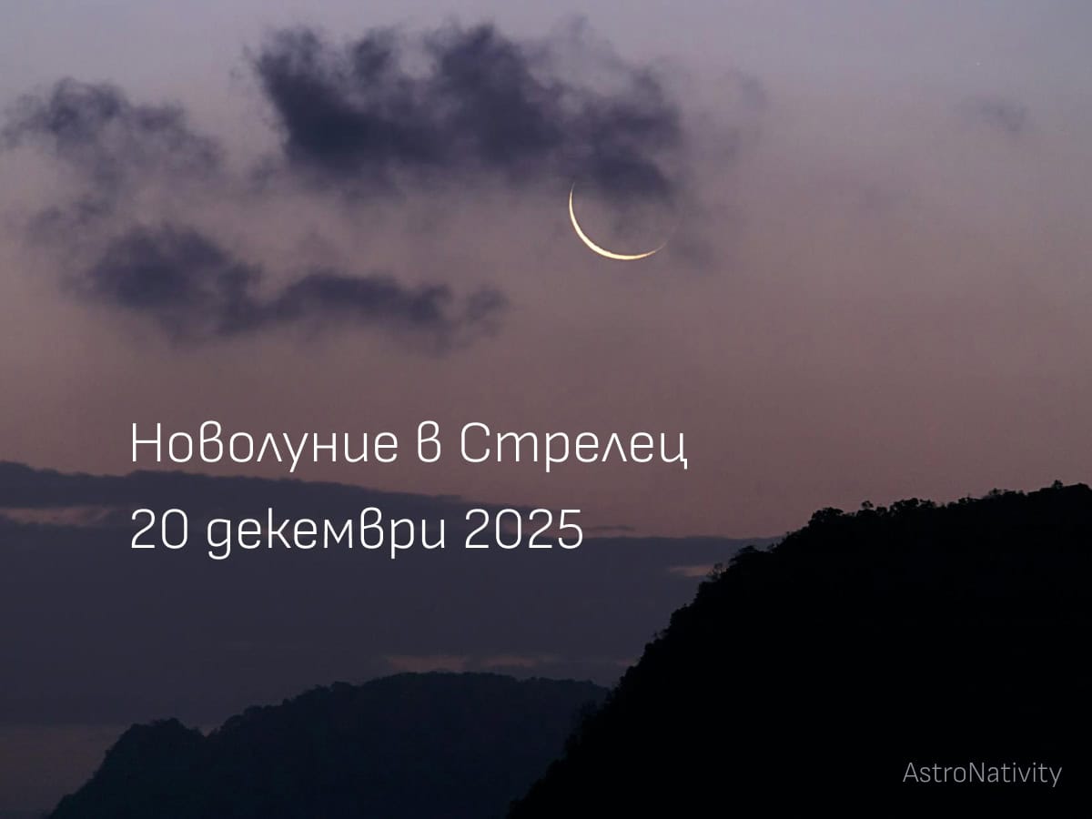 novolunie v strelec 20 dekemvri 2025